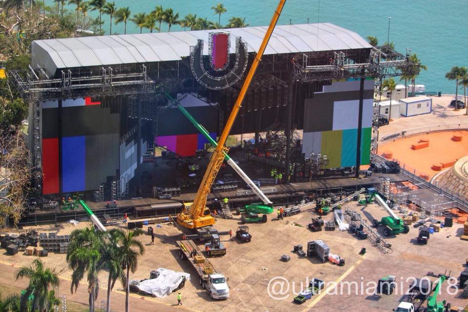 Ultra Music Festival Main Stage Starting To Take Shape Photos