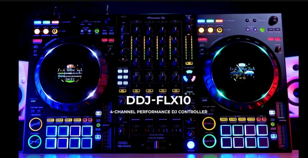 new pioneer dj ddj flx10 4 deck dj controller