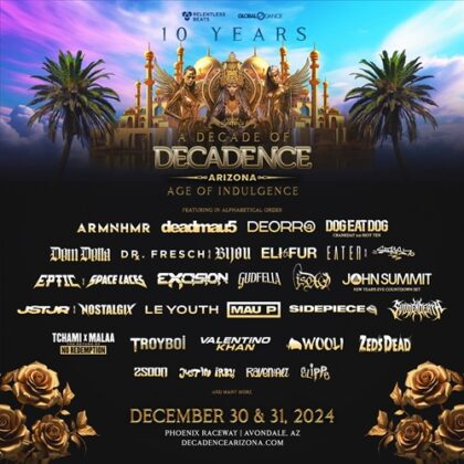 Decadence Arizona: Age of Indulgence releases full lineup