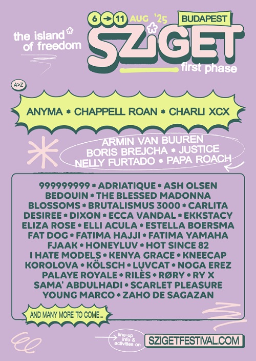 Sziget 2025 lineup