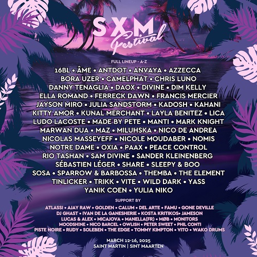 SXM Festival 2025 lineup