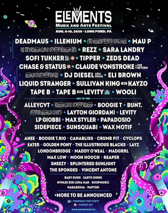 Elements Festival 2025 lineup