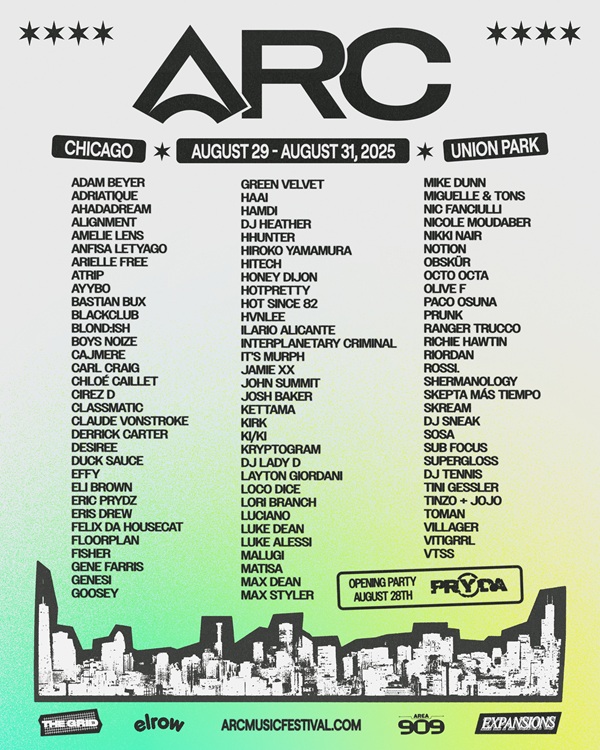 ARC Festival 2025 lineup