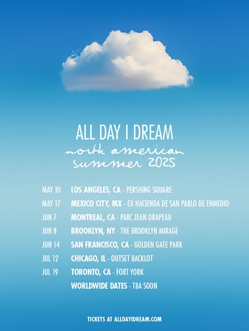 All Day I Dream North American Summer 2025 Tour